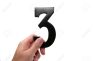 269545-mano-che-regge-il-numero-3-Archivio-Fotografico